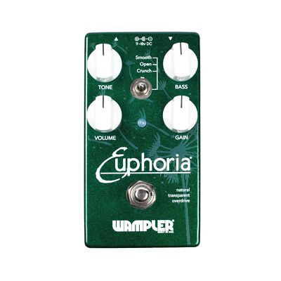 Wampler Euphoria V2 Natural Transparent Overdrive Guitar Effects Pedal