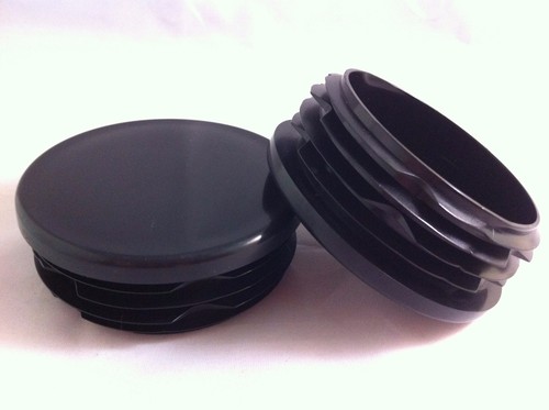 20 Plastic Blanking End Caps Round Tube Inserts 60mm - Picture 3 of 3