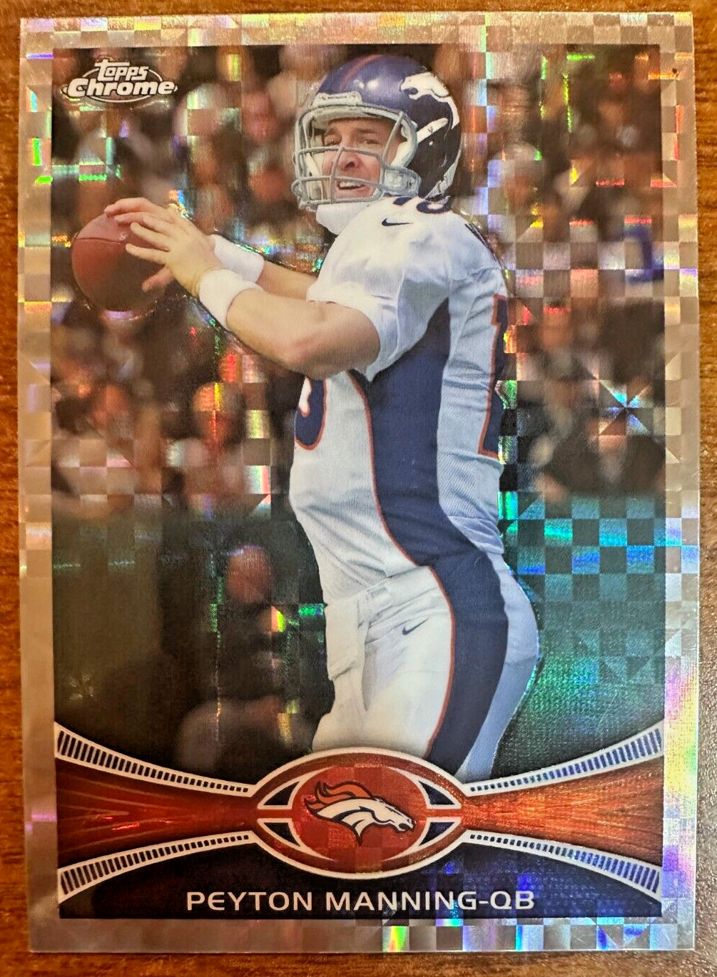 2012 Topps Chrome Peyton Manning XFractor #161! Denver Broncos! HOF!