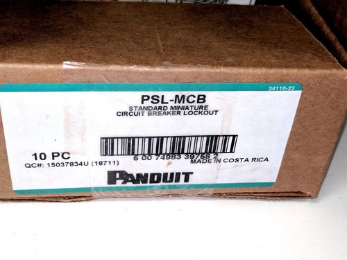 New Box Of 10 PANDUIT Miniature Circuit Breaker Lockout- PSL-MCB- Free Shipping - Picture 2 of 5