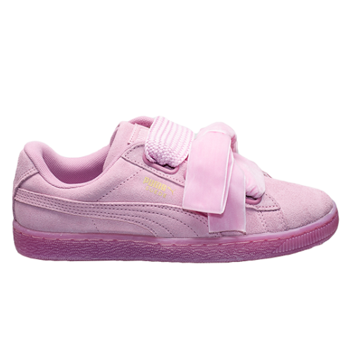 puma suede heart reset pink