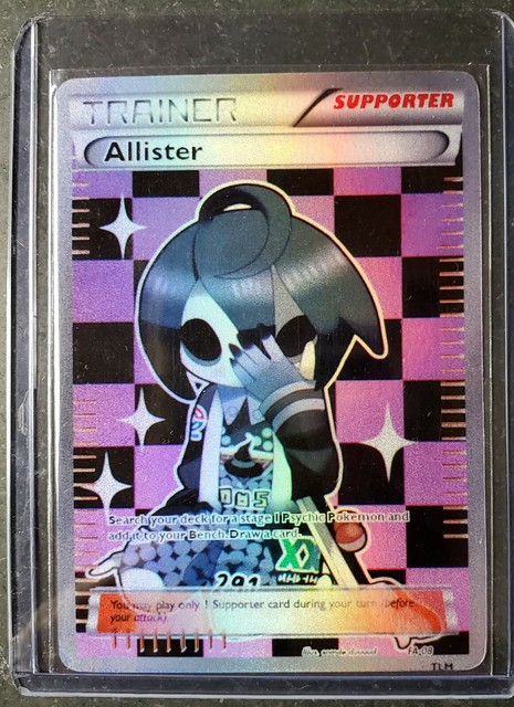 POKEMON ALLISTER FULL ART HOLO TRAINER HANDMADE CUSTOM ORICA CARD NOT 