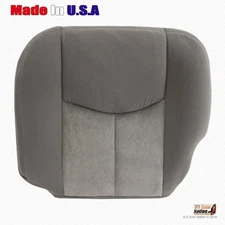 2004 2005 GMC Yukon XL 1500 2500 Driver Bottom Gray Cloth Replacement Seat Cover