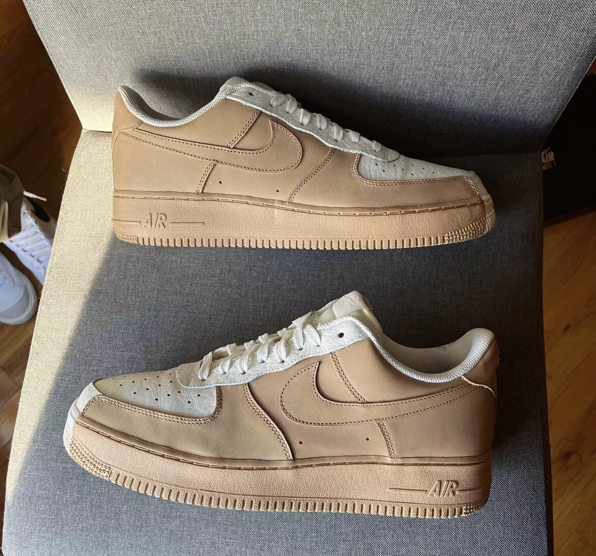 Size 12 Nike Air Force 1 07 Premium Split White Tan 2017 eBay