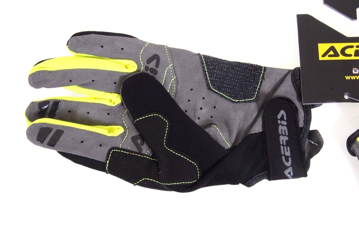 Acerbis 248496301 Carbon G 3 Handschuh – Größe XL, Gelb/schwarz, Für Motorradfahrer