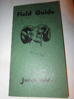 Field Guide to Trophy Hunters Jonas Bros. (Denver) 1941 24 Pages Deer Rabbits