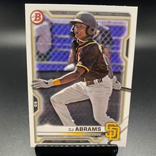 2021 Bowman Paper Prospects Baseball #BP-14 CJ Abrams San Diego Padres