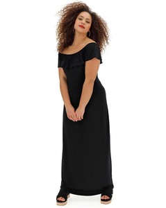 simply be black maxi dress