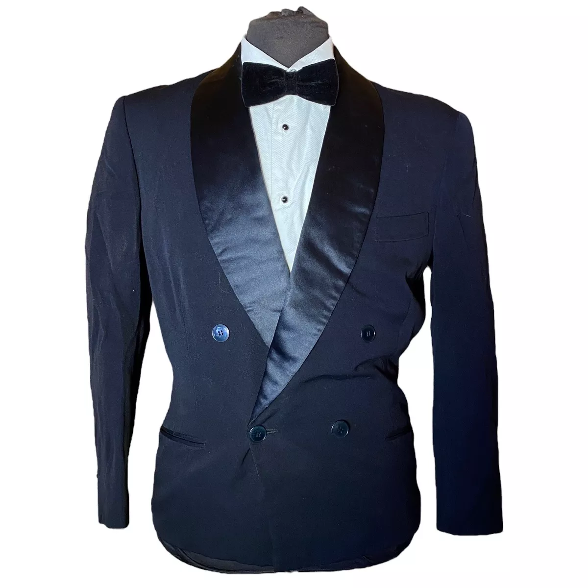 Midnight blue clearance double breasted tuxedo