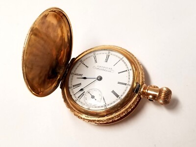 American Waltham Watch VTG Yellow Gold Pocket Watch