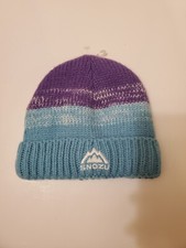 Snozu Youth Knit Beanie Hat Gap Blue Purple Ombre Size 6