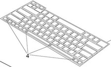 Nadajnik cyfrowy HP 9200C/9250C Montaż klawiatury bez ramki CB472-60160