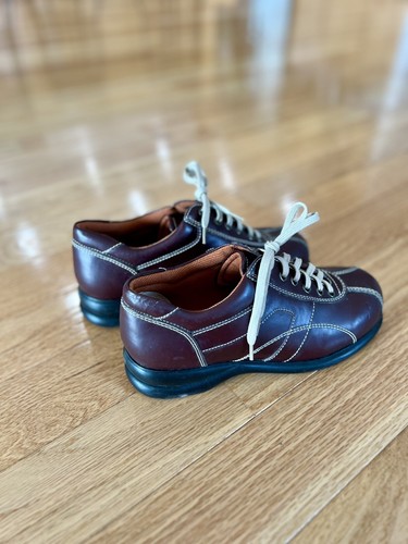 Vintage schlammbraune Schnürschuhe Y2K Damenschuhe Größe 8,5M in sehr gutem Zustand - Bild 5 von 10