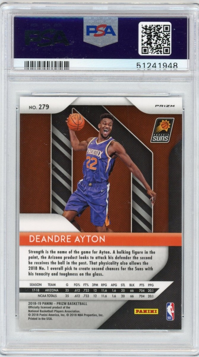 2018 Panini Prizm Deandre Ayton #279 PSA 10 | eBay