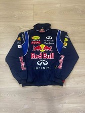Adult F1 Vintage Racing Jacket Embroidered Cotton Padded Redbull Jacket /***/###