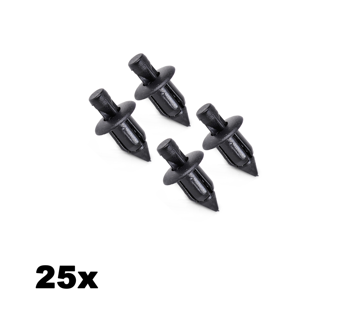 25xFender Panel Fastener Clips Retainer Plastic Rivet 6mm Fit