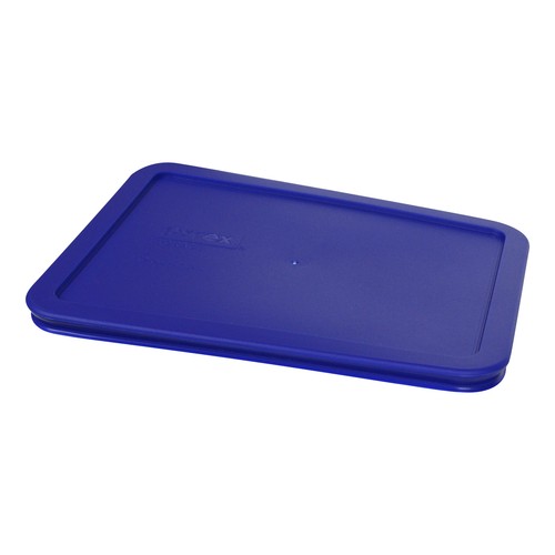 Cubierta de tapa de almacenamiento de plástico Pyrex 7211-PC azul rectangular de 6 tazas para plato de vidrio - Imagen 2 de 2