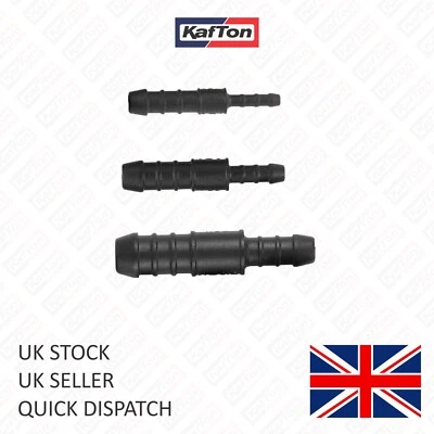 Hose Pipe Joiners Plastic Straight Reducer Piece Water Fuel Air Connector