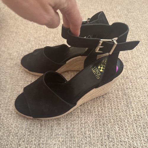 Vince Camuto Black espadrille 8 1/2 NEW Sandal - Picture 4 of 4
