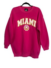 Jolie Joy Women's Pink Pullover Sweatshirt Large Graphic Print