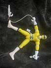 Power Rangers 1997 Action Figure Yellow Hook Power Ranger not Working Vintage!