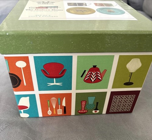Elster The Modern Home Set 2 Tassen und Untertassen Atomic Era inspiriert - Bild 7 von 10
