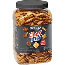 Chex Mix Bold Garlic and Herb Snack Mix, Snack Tub, 20 oz