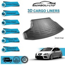 CARGO LINER BOOT LINER REAR TRUNK MAT FOR Seat Leon 2006-2012 (SLIM SPARE TIRE)