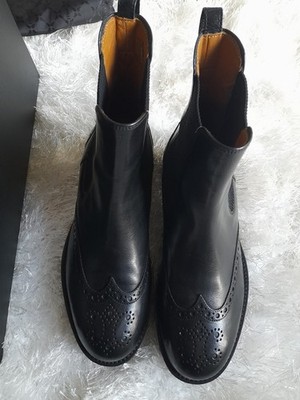 Melvin & Hamilton Torino Chelsea-Stiefel Leder Schwarz EU 39 Profilsohle