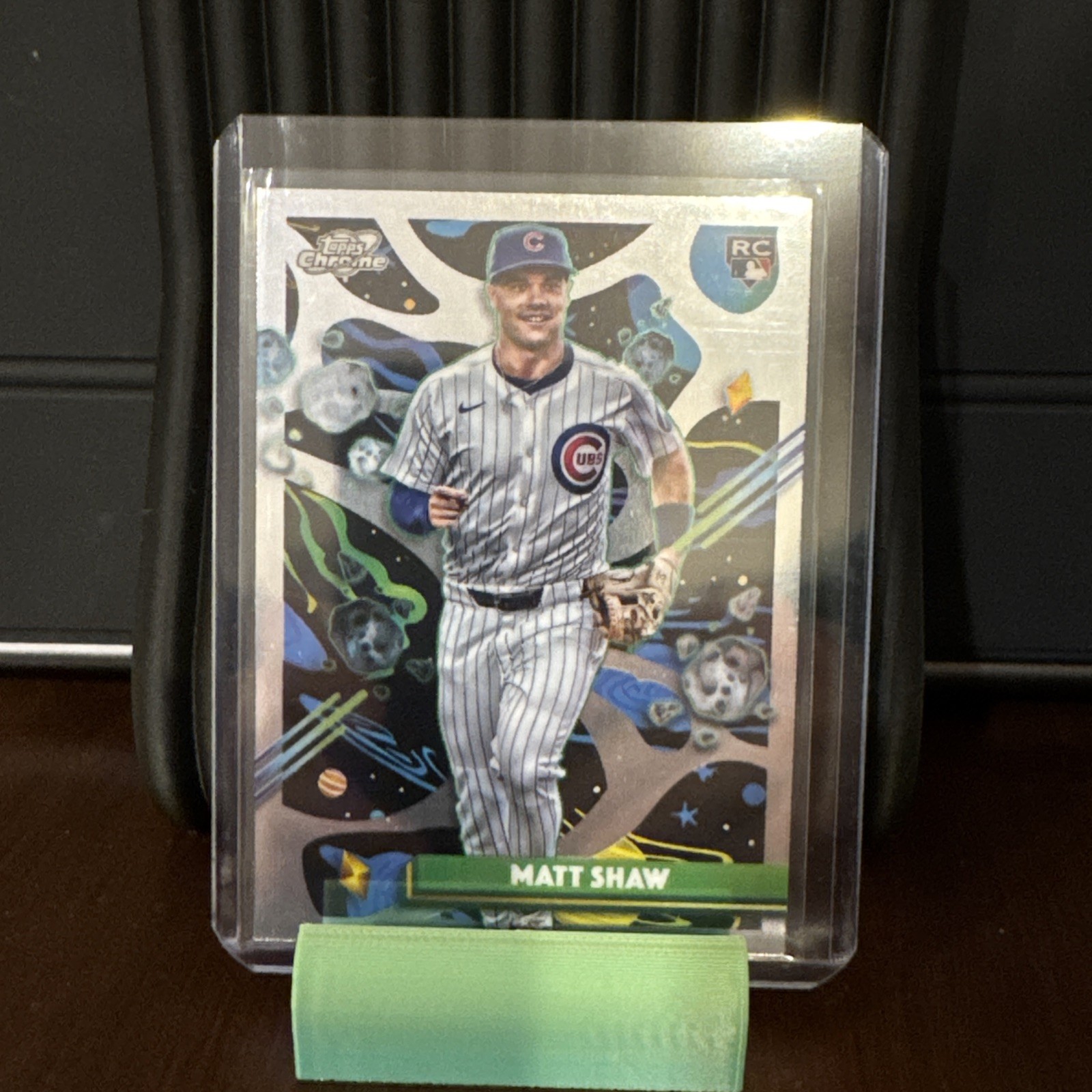2025 Topps Chrome Cosmic Matt Shaw Rookie Base Card #35 - Cubs (RC)