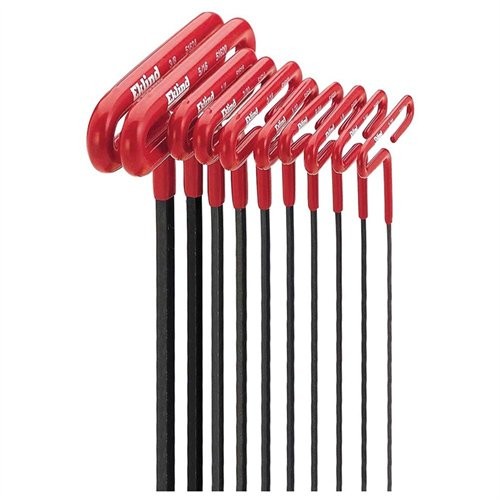 Eklind Tool Company 53610 10 Piece 6" Sae Cushion Grip T-handle Hex Key Set