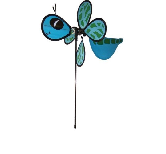 In the Breeze  Baby Dragonfly  Ground  Wind Spinner  Yard  Decor FUN, NEW (2819)