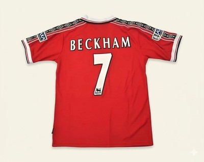Manchester United 1998-99 Home Beckham #7 Classic Soccer Jersey | eBay
