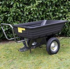 The Handy 295kg Body Towed Dump Cart with Wheels - Used Once Message For Postage