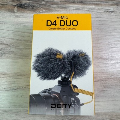 Deity V-Mic D4 Duo Dual Capsule Shotgun Microphone for DSLR Vlog Camera New