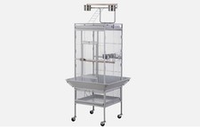 61" Parrot Bird Pet Cage Large Play Top Parakeet Finch Cage with Rolling Stand