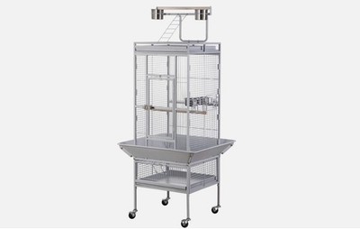 61'' Parrot Bird Pet Cage Large Play Top Parakeet Finch Cage with Rolling Stand