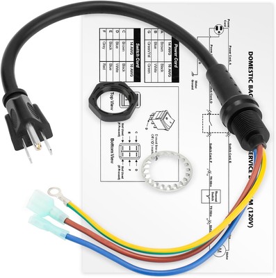 100641 Power Cord Replacement for Proteam AviationVac LineVacer HEPA LineVacer