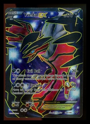 #2 Yveltal EX 144/146 XY Base Set 2014 Full Art Holo Rare Pokémon Card TCG