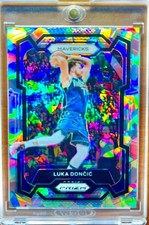 Luka Doncic RARE SILVER ICE REFRACTOR PRIZM INVESTMENT CARD SSP PANINI MVP MINT