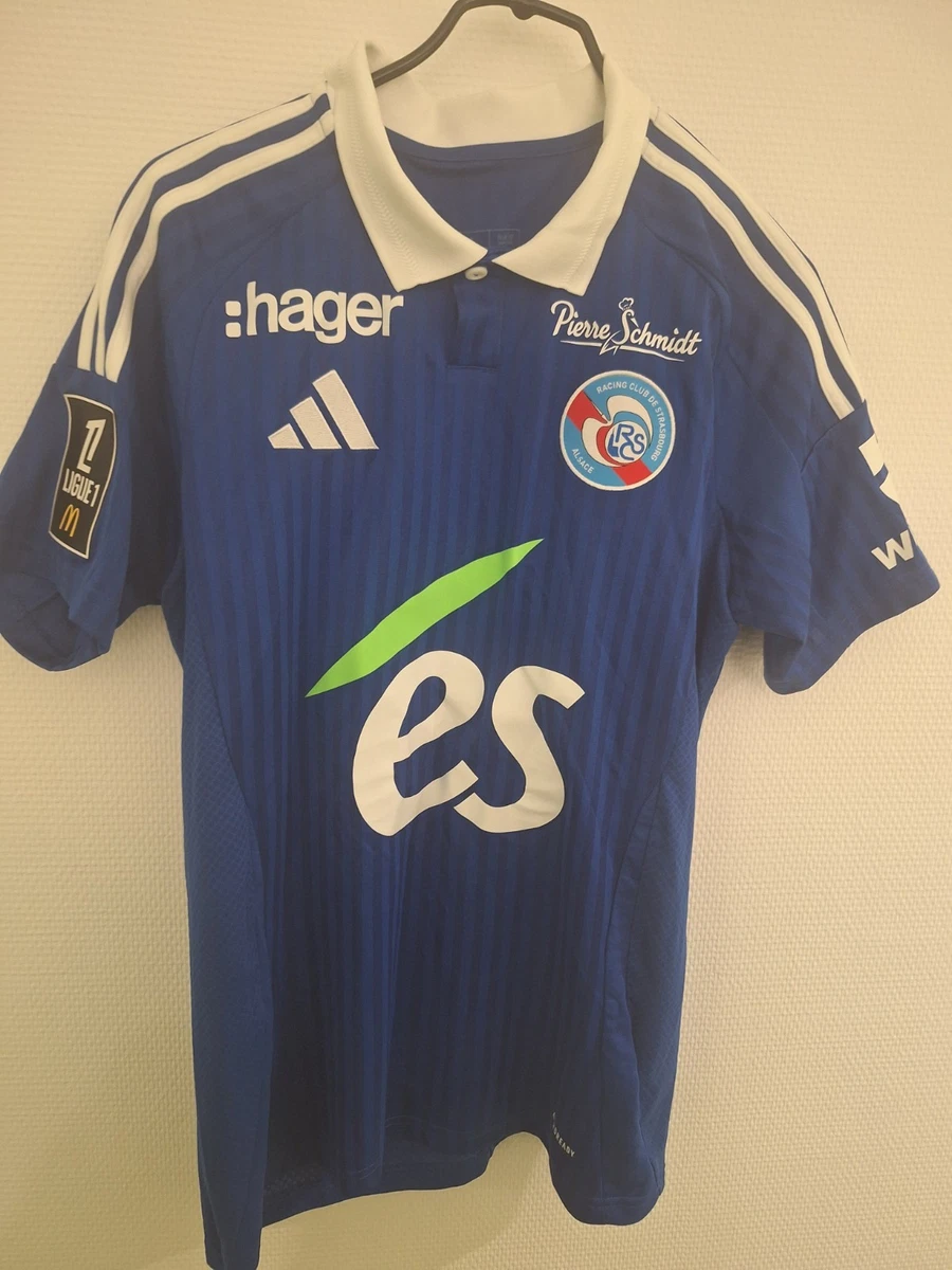 Maillot RC Strasbourg Vintage 2003-2004 – Domicile #22 LEUCK, Taille XL