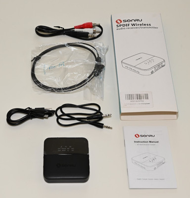 Sonru Bluetooth 5.0 Transmitter RX-TX Mode Aux kabellos Audio Adapter