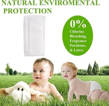 Fasoar Cloth Diapers Prefold Covers 6 Pack - 6 ply 100% Cotton Washable Reusable