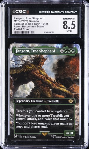 2023 MTG: TALES OF MIDDLE-EARTH GERMAN #0415 FANGORN, TREE SHEPHERD CGC 8.5