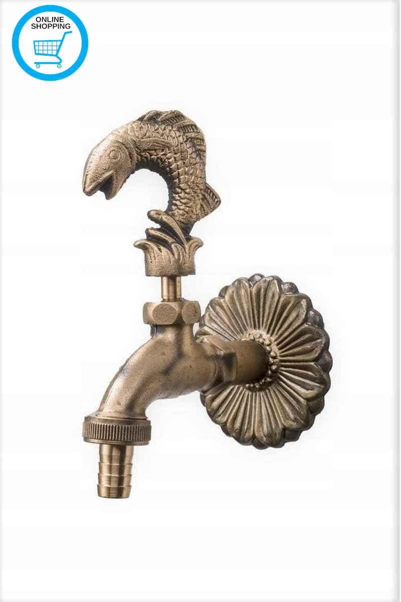 Nostalgic Fish Faucet Outdoor Garden Spout Tap Antique