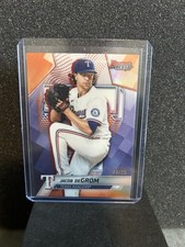 2025 Bowman’s Best Jacob deGrom Orange Refractor /25 Texas Rangers