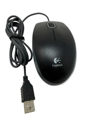 Logitech 810-002182 USB Universal Black Optical Mouse Fully Tested and Works