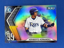 2022 Bowman Chrome #BTP-99 Heriberto Hernandez Top 100 Prospect Refractor