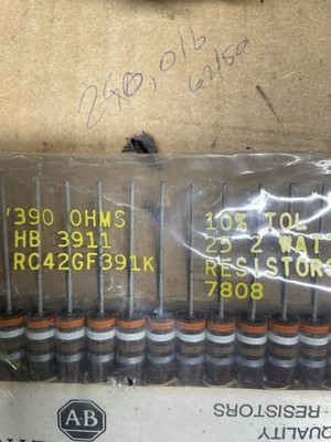 390 Ohm resistors, 2 watt,  25 per package