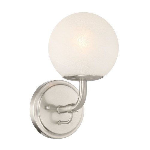 Minka Lavery 3791 Whitehall 11" Tall Bathroom Sconce - Nickel